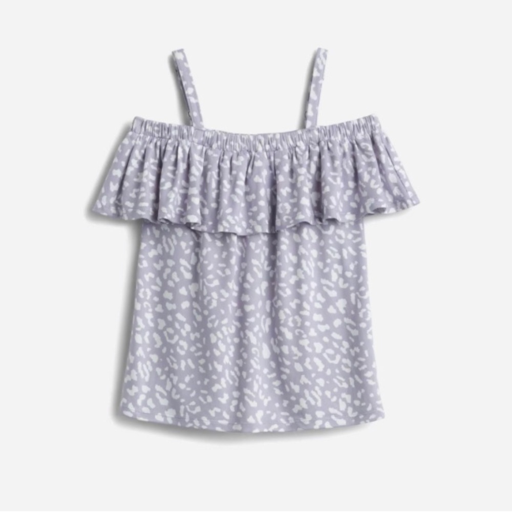 Kids Nikki Cold Shoulder Top, Lt. Purple